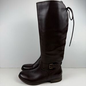 Earth Avani Beaverton Brown Lace Up Riding Boots Size 9